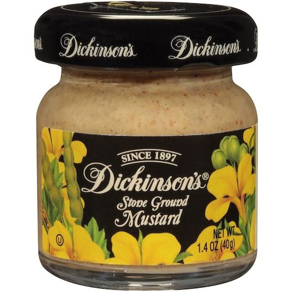 Dickinson Stone Ground Mustard, 1.4 Ounce -- 72 per case.