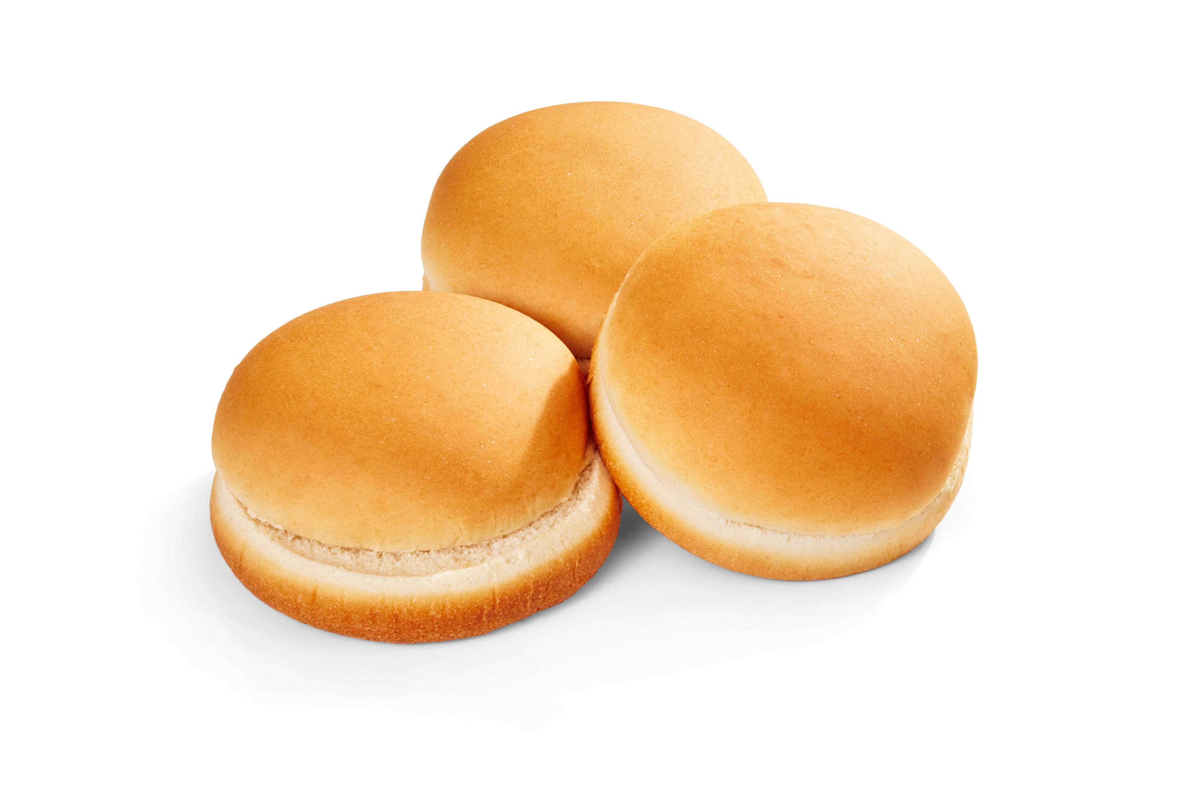 Klosterman Baked White Round Sliced Bun, 2 Ounce -- 120 per case.