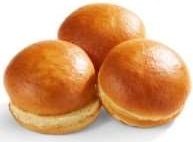 Klosterman 4.25 Inch Round Fully Baked Brioche Bun -- 96 per case