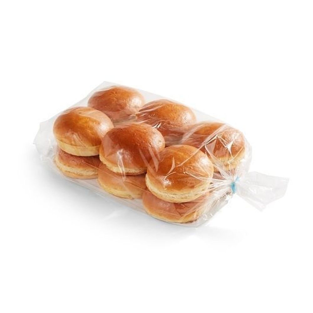 Klosterman 4.5 inch Sliced Hamburger Bun with Pre-Bake Shine, 42.3 Ounce -- 6 per case