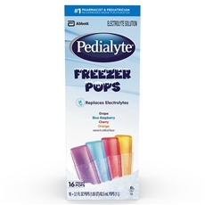 Pedialyte Freezer Pops, 33.6 Ounce - 16 per pack -- 4 packs per case.