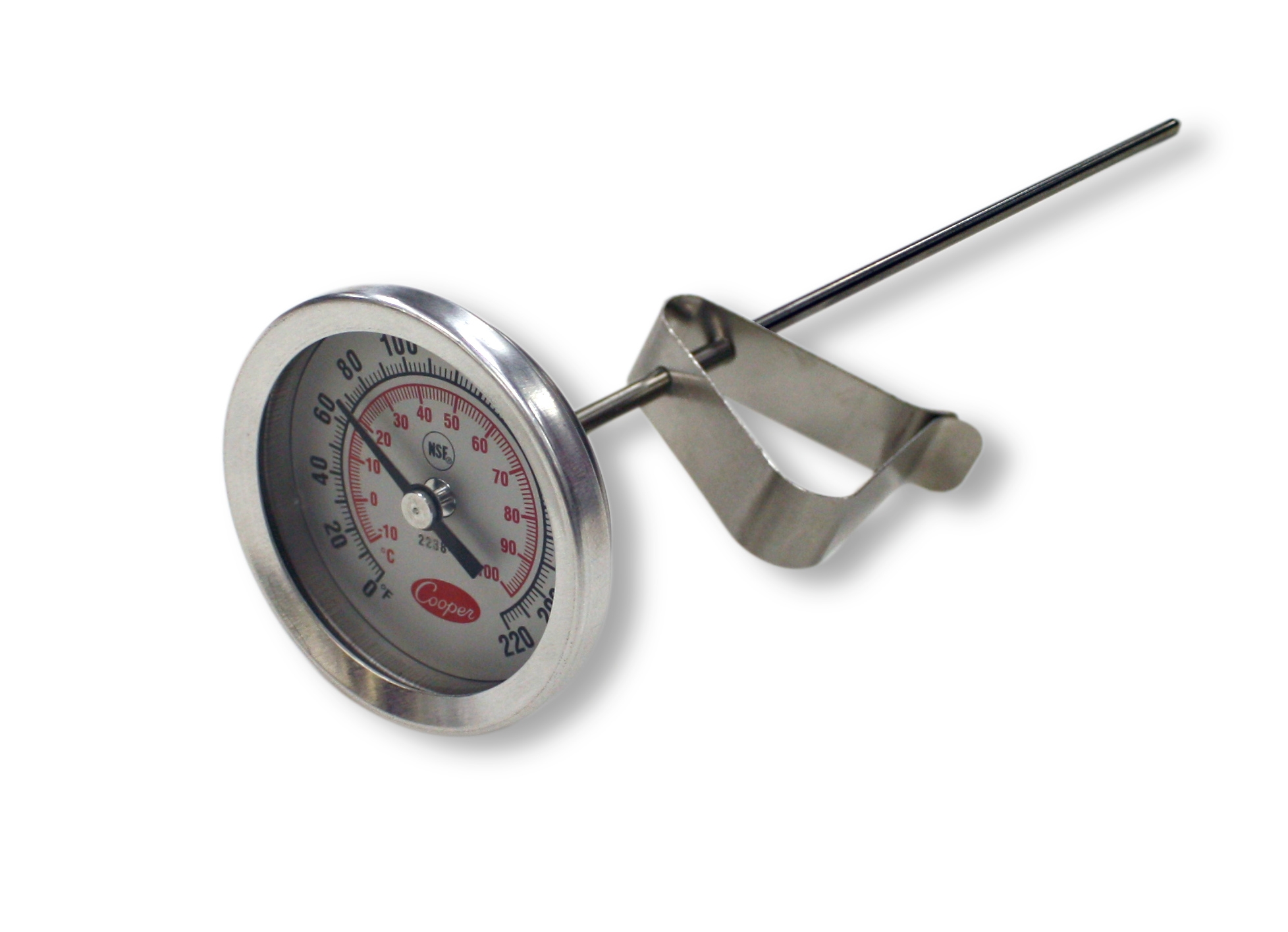 Cooper Atkins Stainless Steel Bi Metal 8 inch Stem Test Thermometer.
