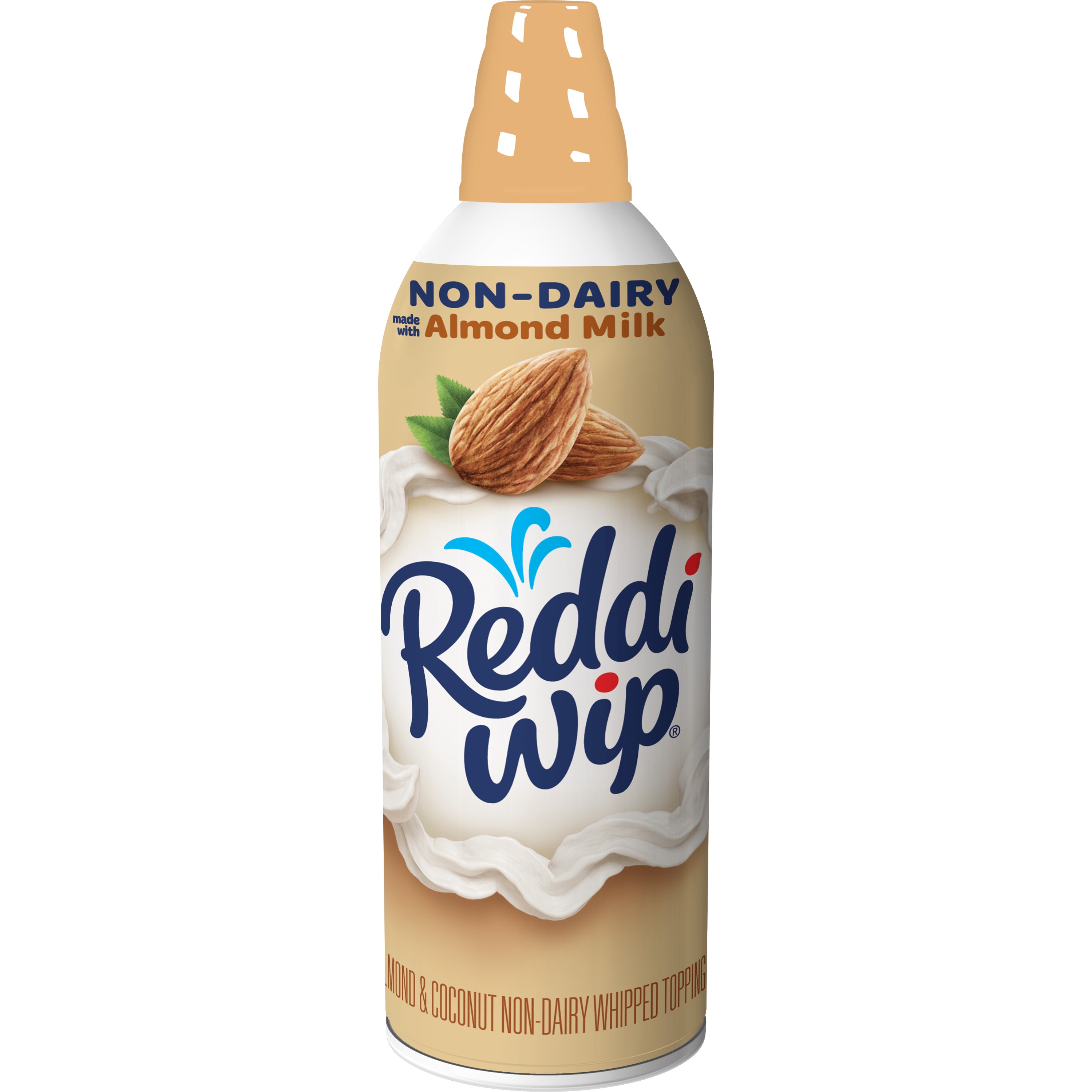 Reddi Wip Non Dairy Almond Whipped Cream, 6 Ounce -- 6 per case.
