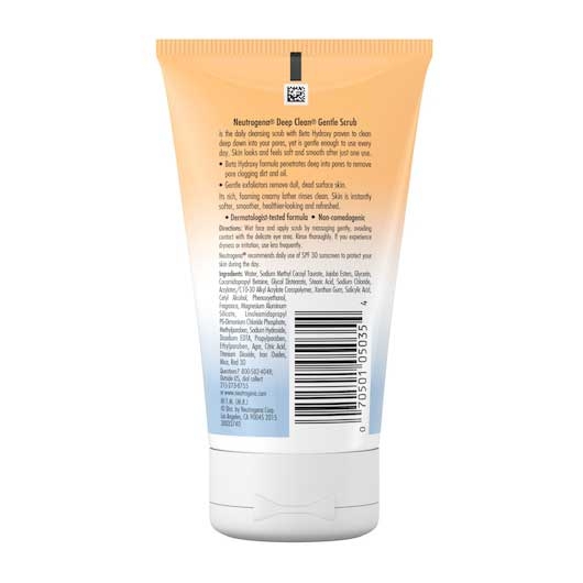 Neutrogena Deep Clean Gentle Facial Scrub, 4.2 Fluid Ounce -- 12 per case