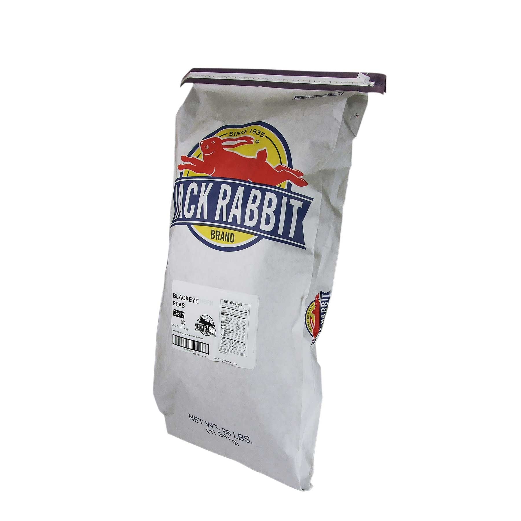 Jack Rabbit Blackeye Peas - 25 lb. package, 1 package per case
