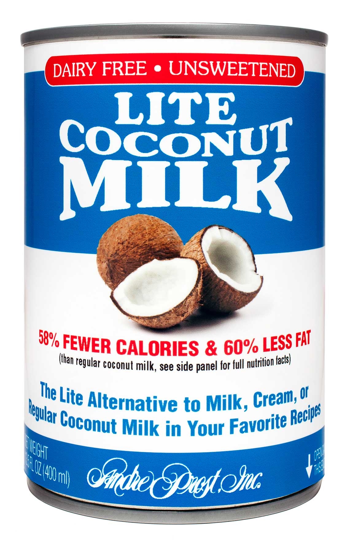 Andre Prost Lite Coconut Milk, 13.5 Fluid Ounce -- 12 per case.