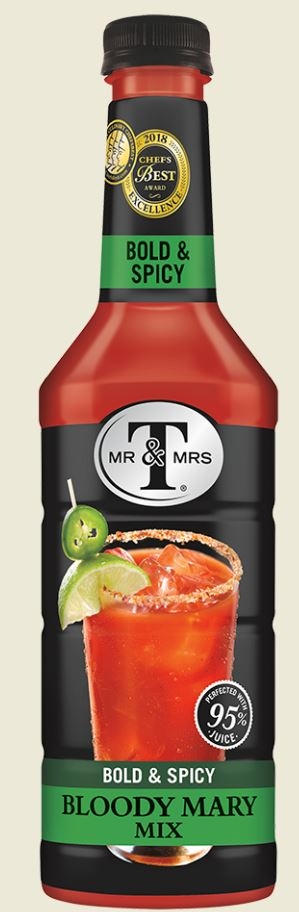 Mr and Mrs T Bold and Spicy Bloody Mary Mix, 1 Liter -- 6 per case.