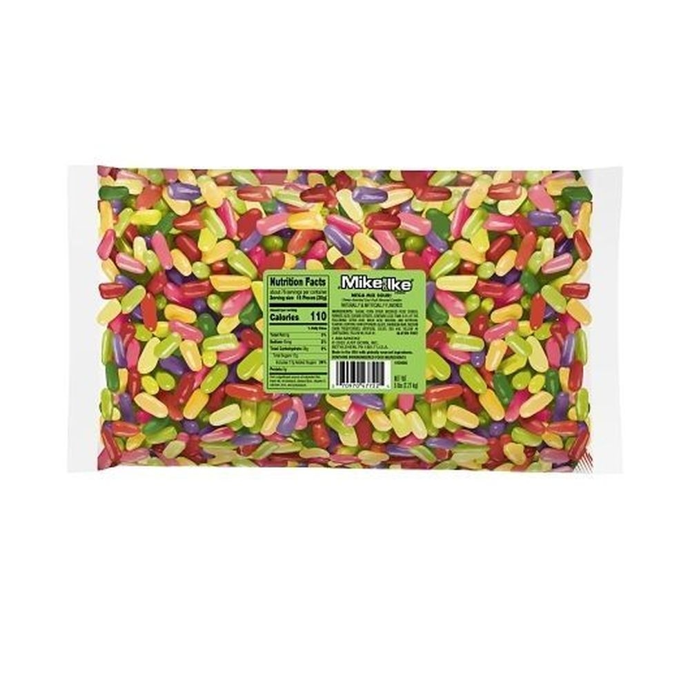 Mike and Ike Mega Mix Sour Chewy Candy, 5 Pound -- 6 per case