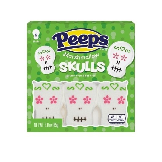 Peeps Marshmallow Skulls, 3 Ounce -- 12 per case