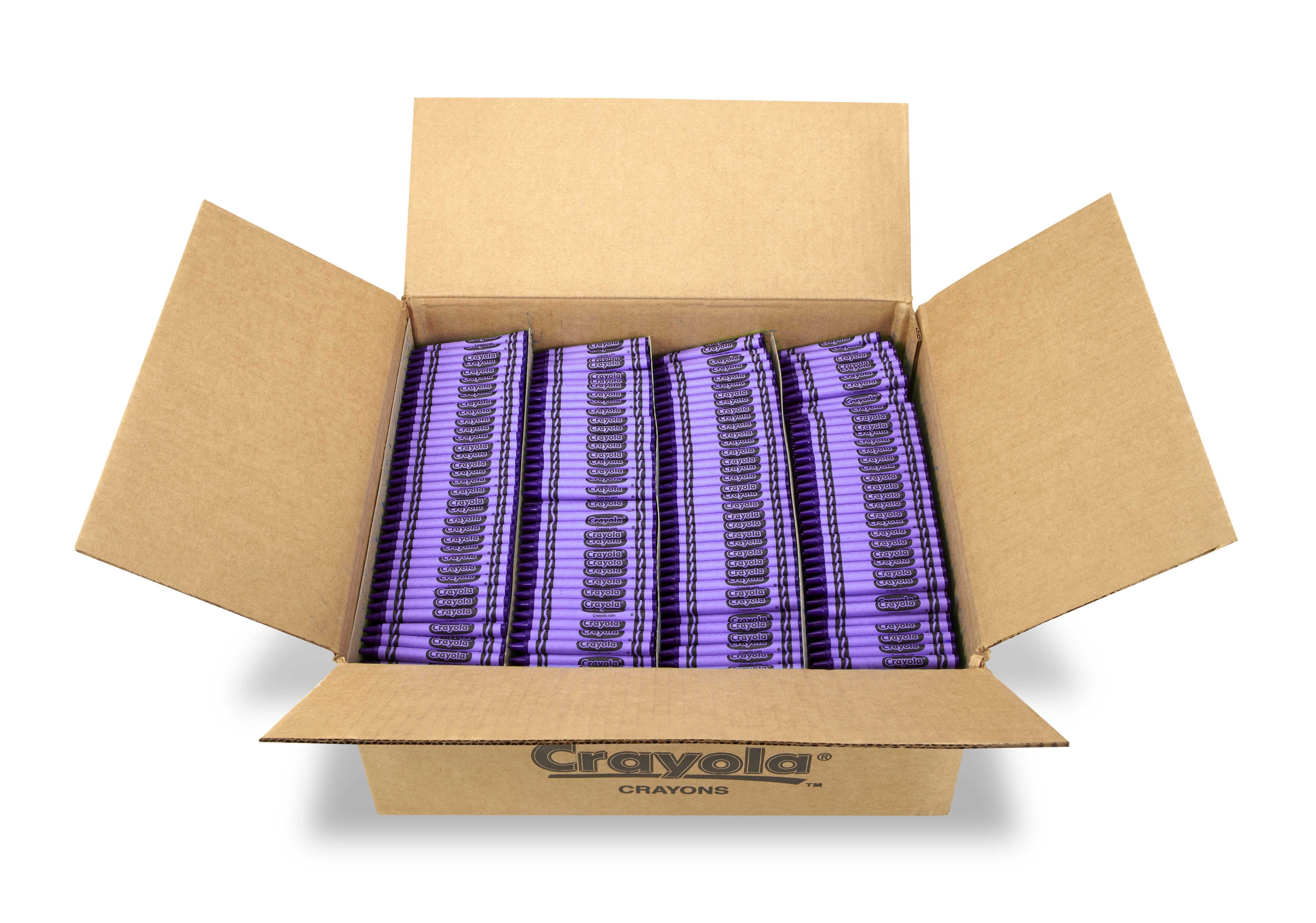 Crayola One Color Violet Purple Bulk Crayon -- 3000 per case.