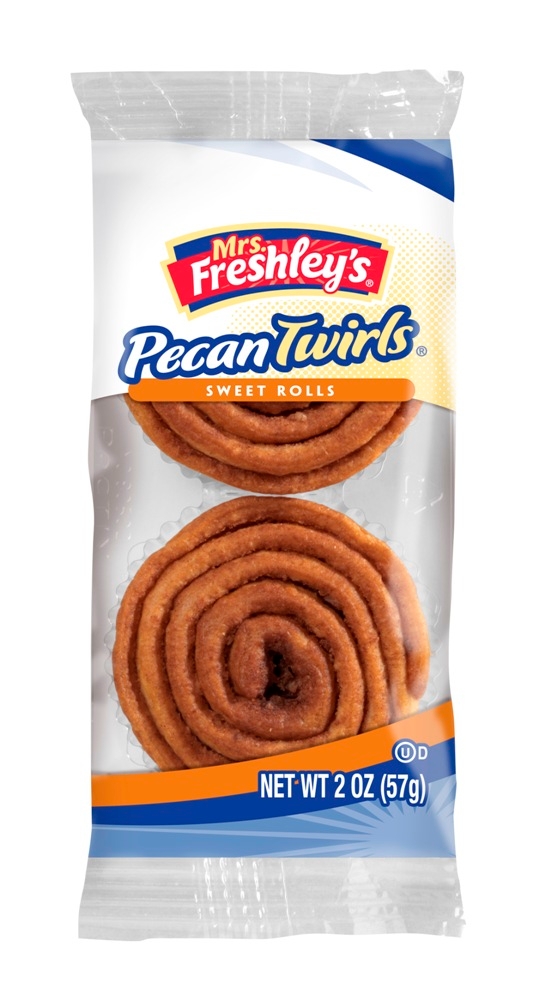 Mrs.Freshleys Pecan Spin Cake, 2 Ounce -- 48 per case.
