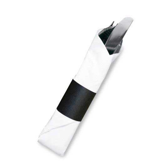 Royal Black Napkin Band - 2500 count per pack -- 8 packs per case