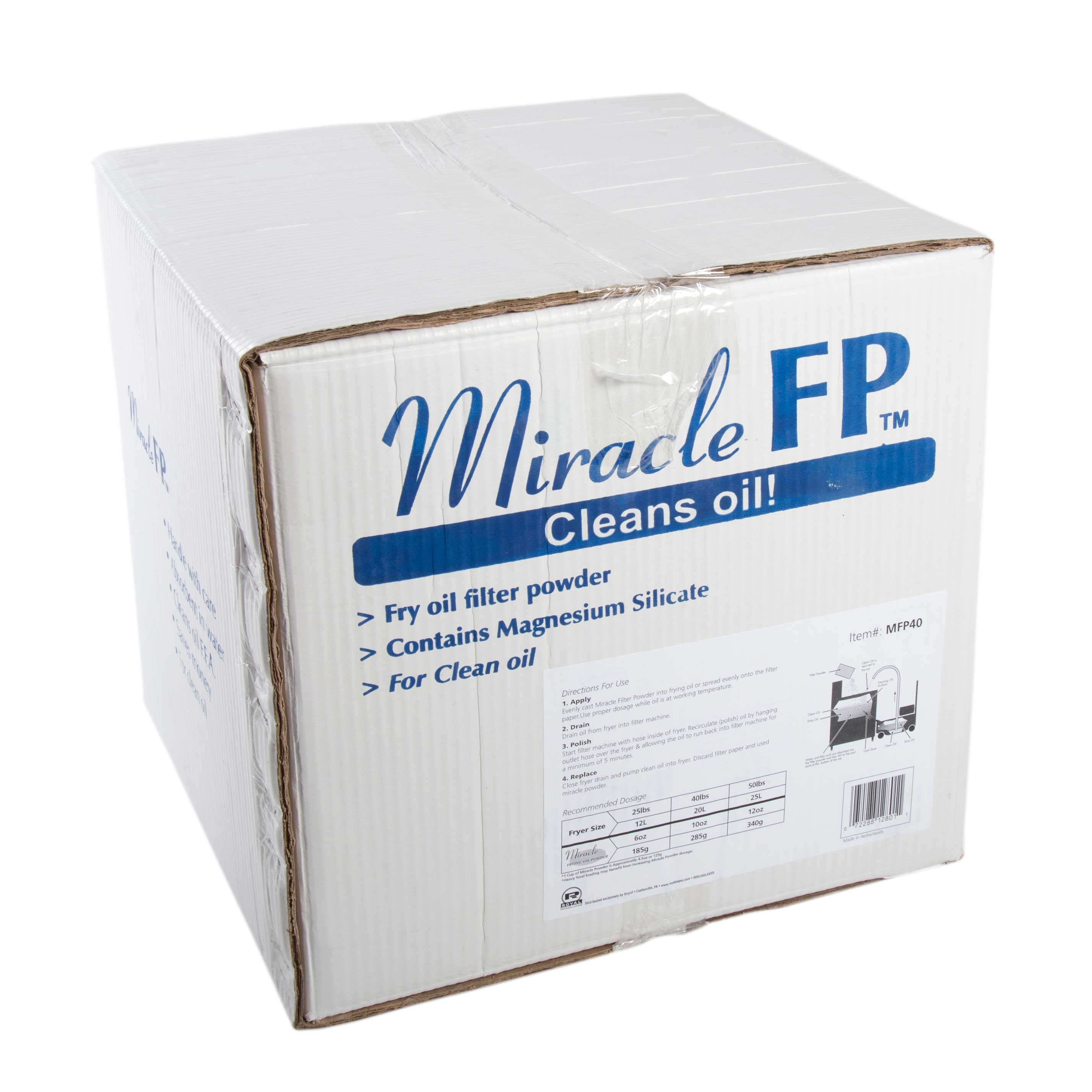 Royal Magnesium Silicate Miracle Filter Powder, 40 Pound.