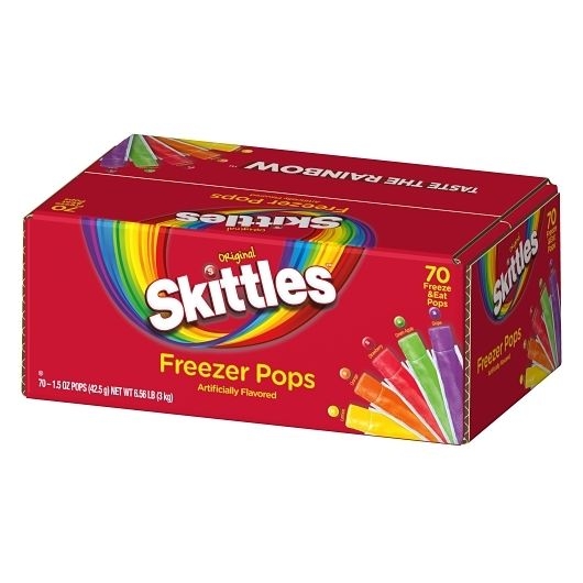 Skittles Four Flavors Freezer Pops, 1.5 Ounce -- 70 per case