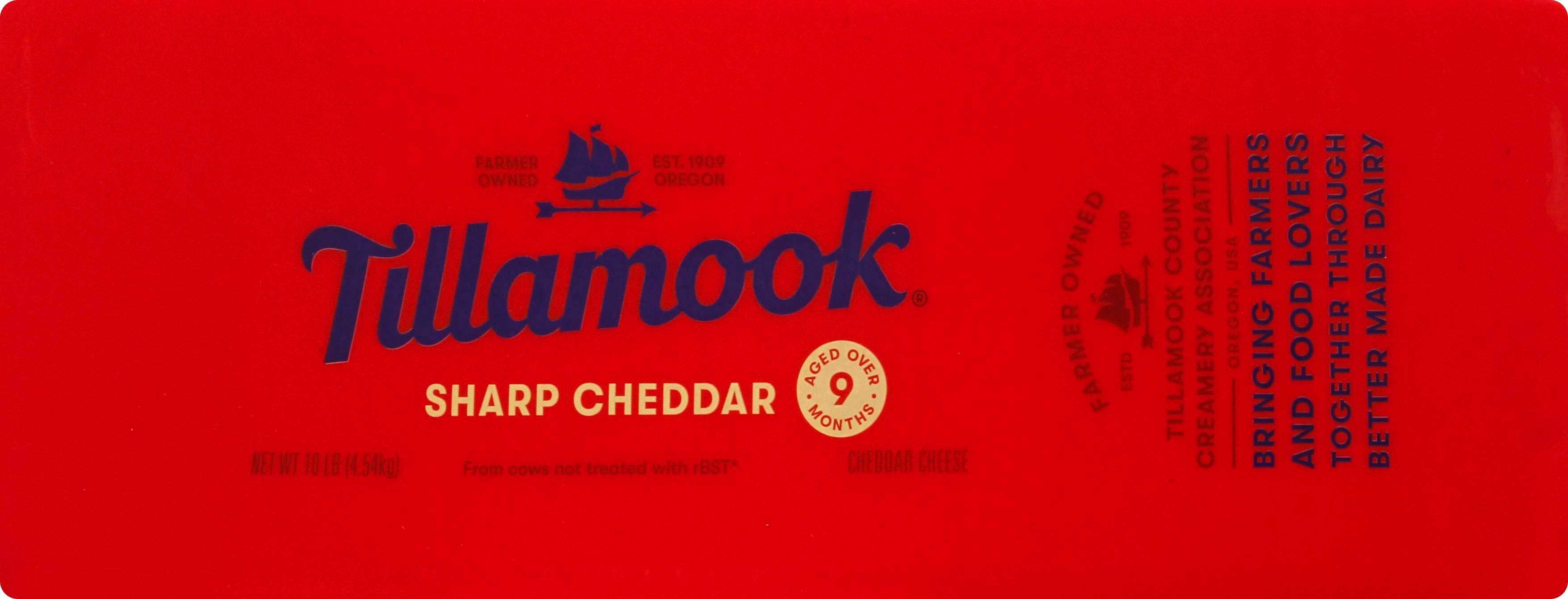 Tillamook Sharp Cheddar Cheese Loaf, 10 Pound -- each.