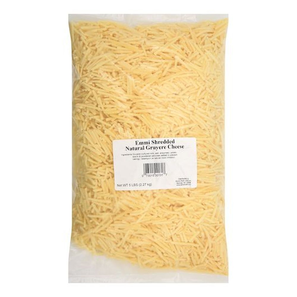 Emmi Natural Gruyere Shredded Cheese, 5.5 Pound -- 4 per case