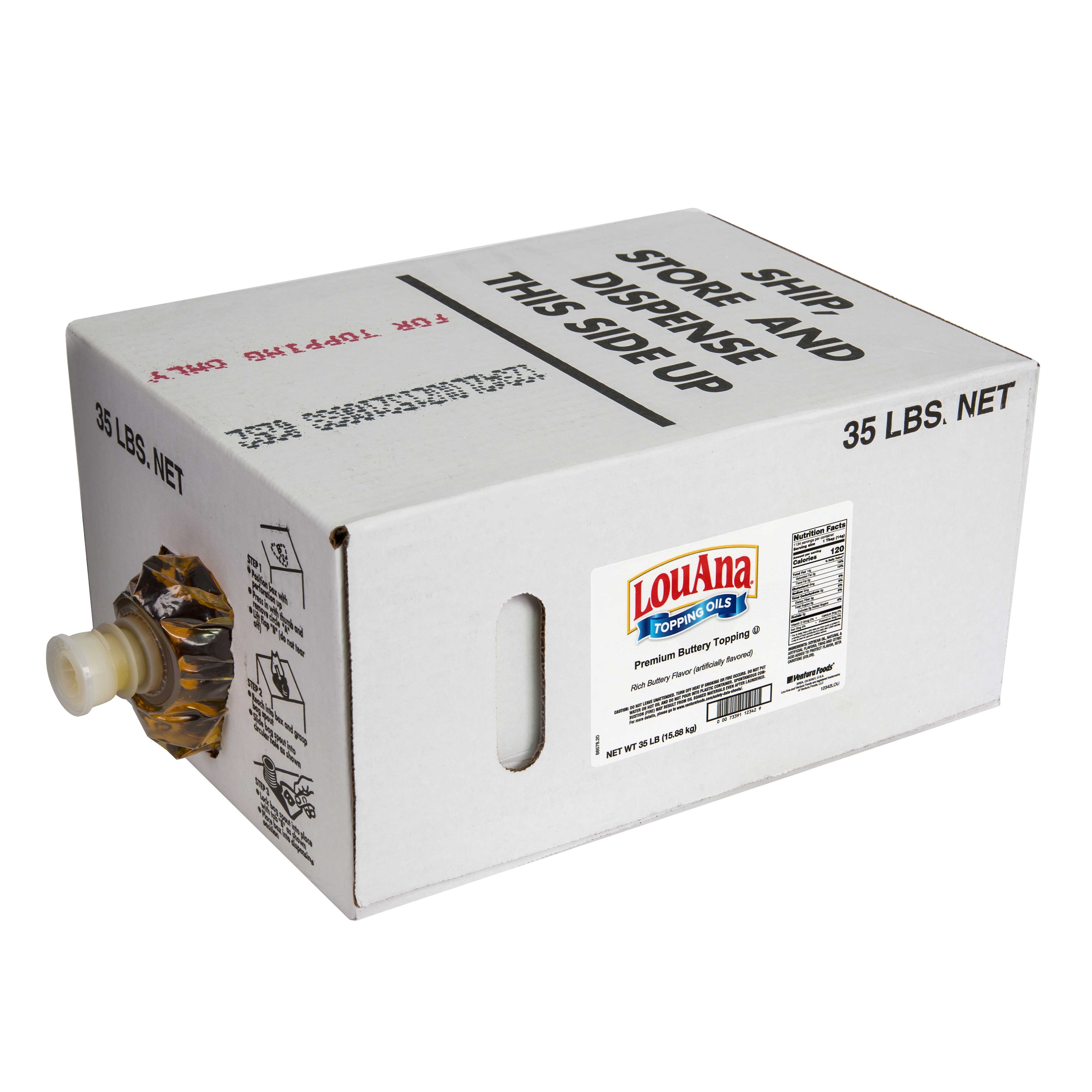 Lou Ana Buttery Topping Oil, 35 Pound