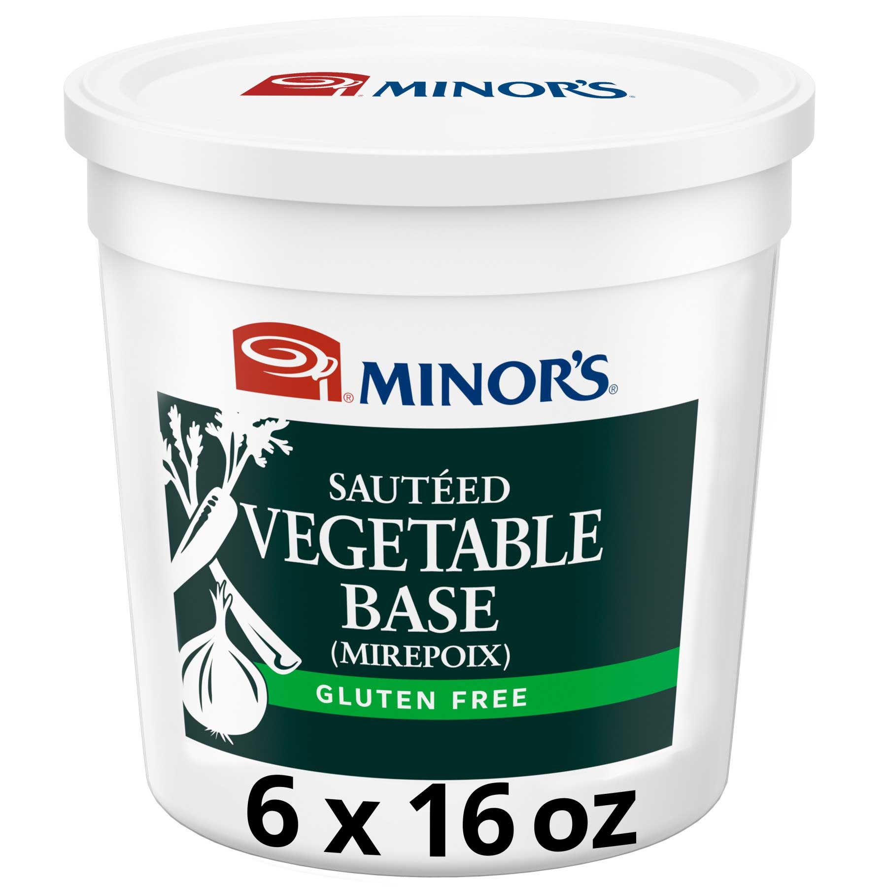 Minors Sauteed No Added MSG Vegetable Base, 1 Pound -- 6 per case