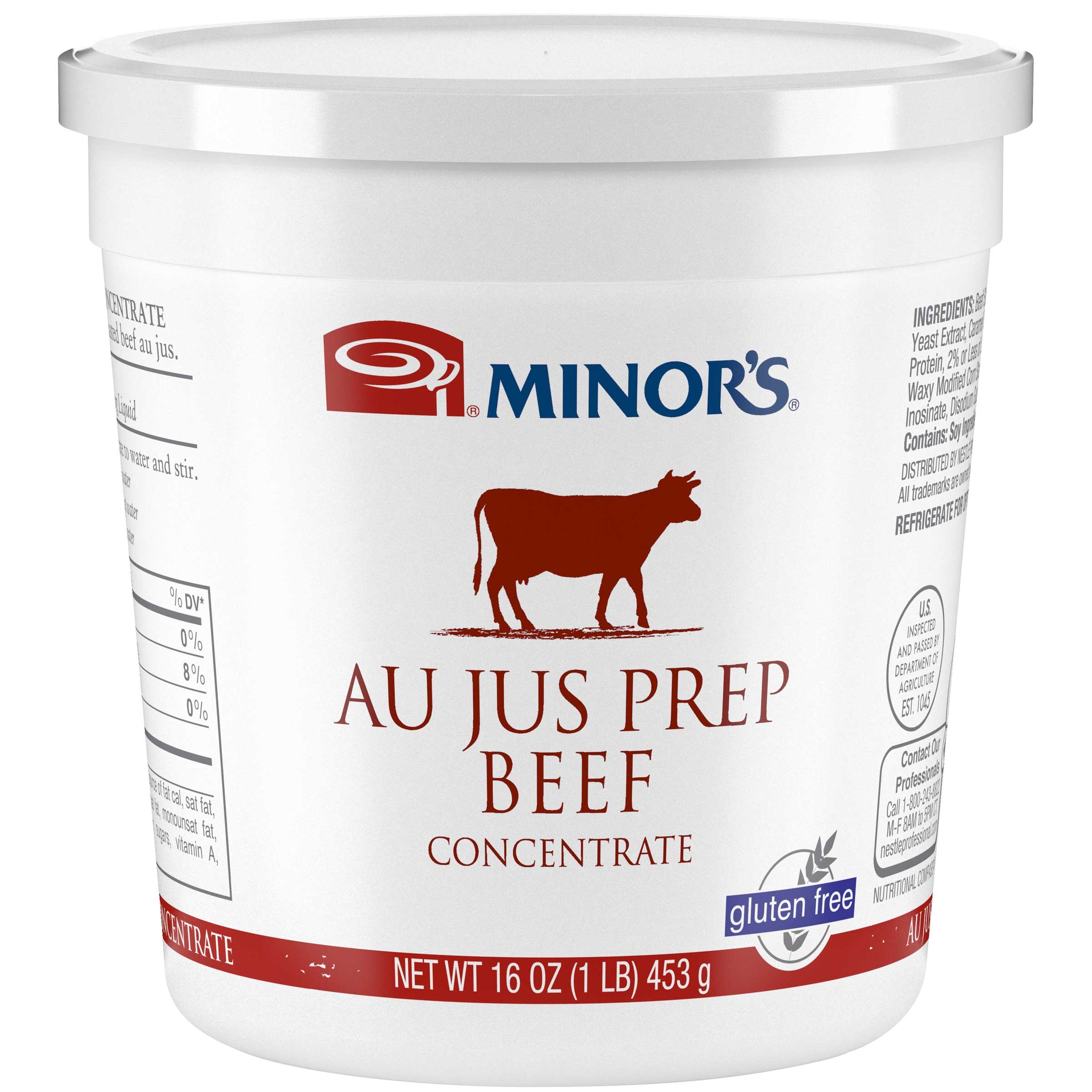 Nestle Minors Beef Au Jus Concentrate, 1 Pound -- 6 per case.