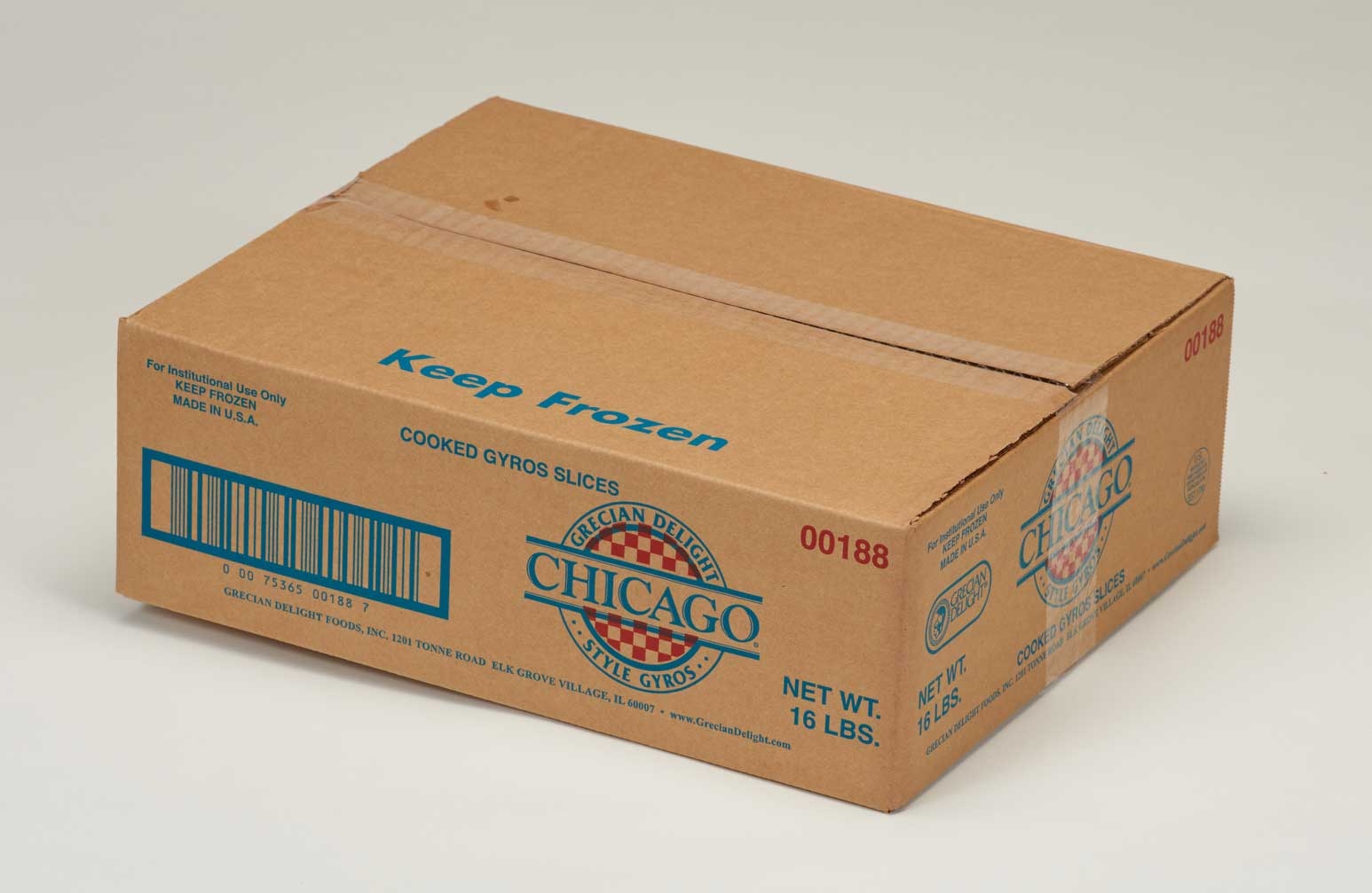 Grecian Delight Chicago Style Pre Cooked Gyro Meat Slices, 4 Pound -- 4 per case.