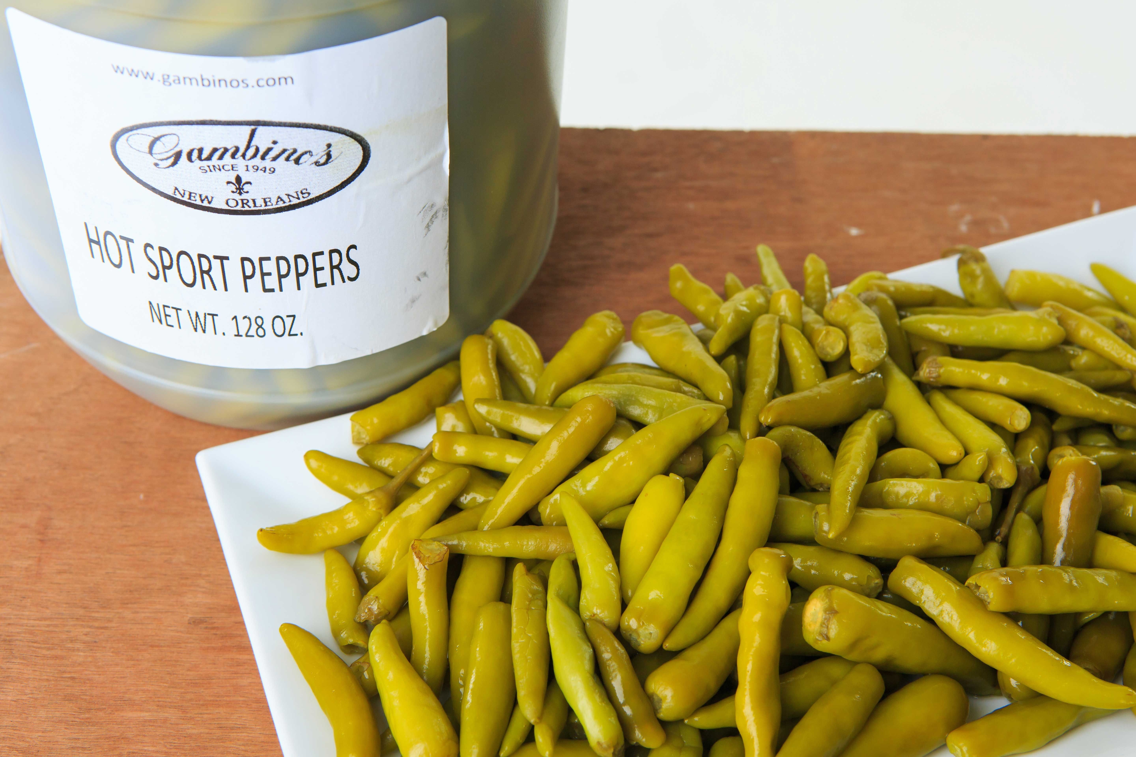 Gambinos Hot Sport Pepper, 1 Gallon