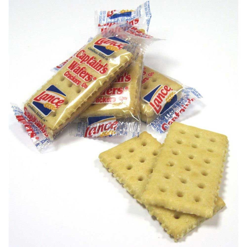 Lance Captain Wafer Cracker - 2 count per pack -- 500 packs per case