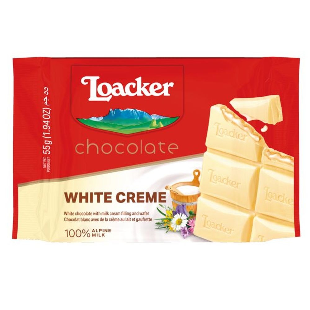 Loacker White Creme Specialty Bar, 1.94 Ounce -- 108 per case