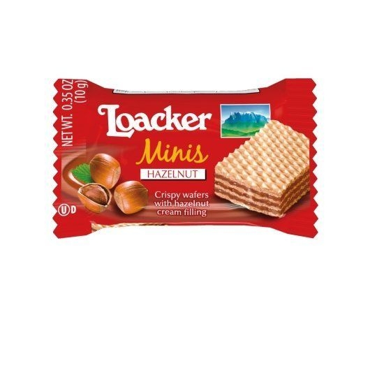 Loacker Minis Hazelnut Crispy Wafer, 200 count