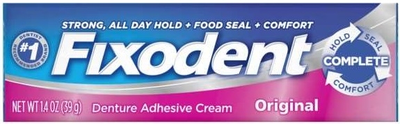 Procter and Gamble Fixodent Denture Original Cream - 6 count per pack -- 4 packs per case