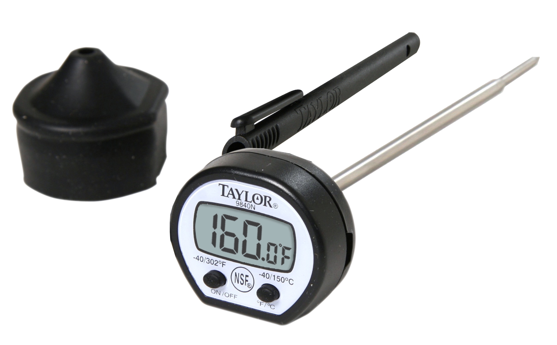 Taylor Classic Instant Read Pocket Thermometer with Rubber Boot.