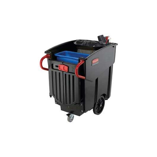 Rubbermaid Executive Series Mega Brute Black Mobile Collector