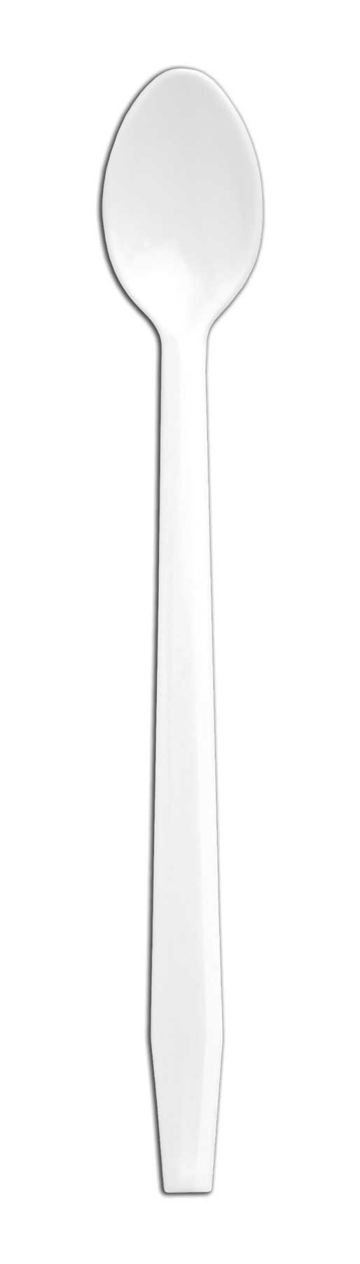Senate Spoon, Soda White Medium Weight Plastic, 8 inch -- 1000 per case.