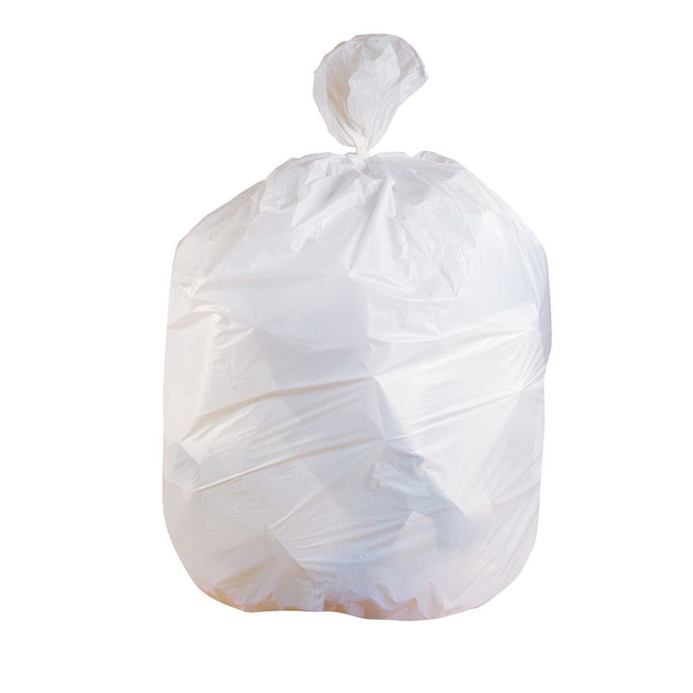 Heritage 40 x 46 inch LLDPE White 0.75 Mil Flat Pack Can Liner, 40-45 Gallon Capacity -- 100 per case.