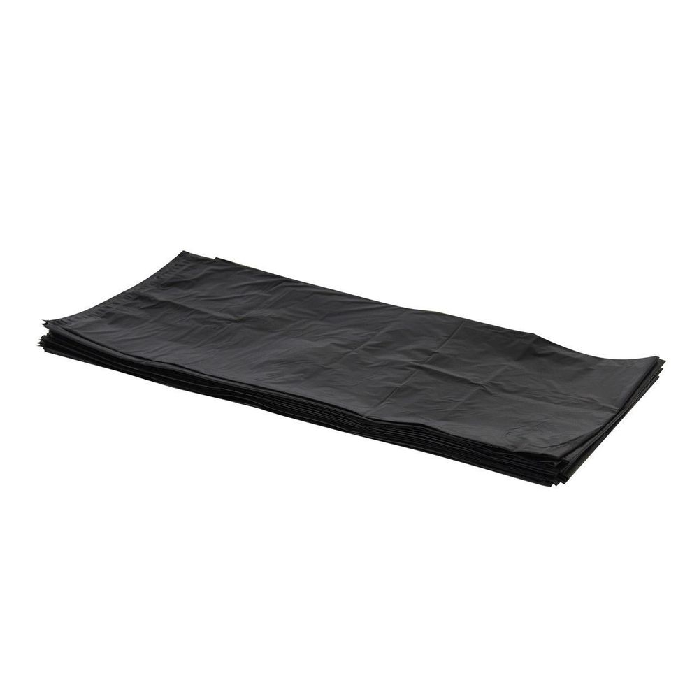 Heritage 40 x 46 inch LLDPE Black 0.70 Mil Flat Pack Can Liner, 40-45 Gallon Capacity -- 125 per case.