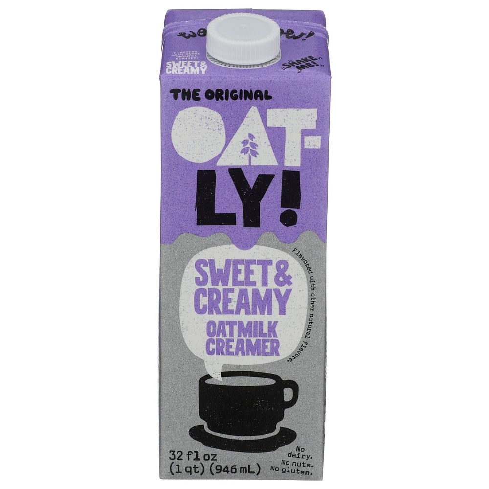Oatly Original Sweet and Creamy Oatmilk Creamer, 32 Fluid Ounce -- 6 per case