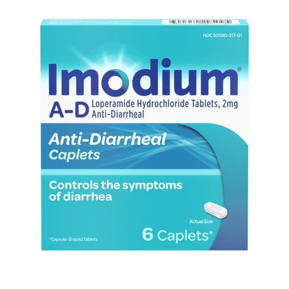 Imodium Anti-Diarrheal Caplets, 6 count -- 24 per case