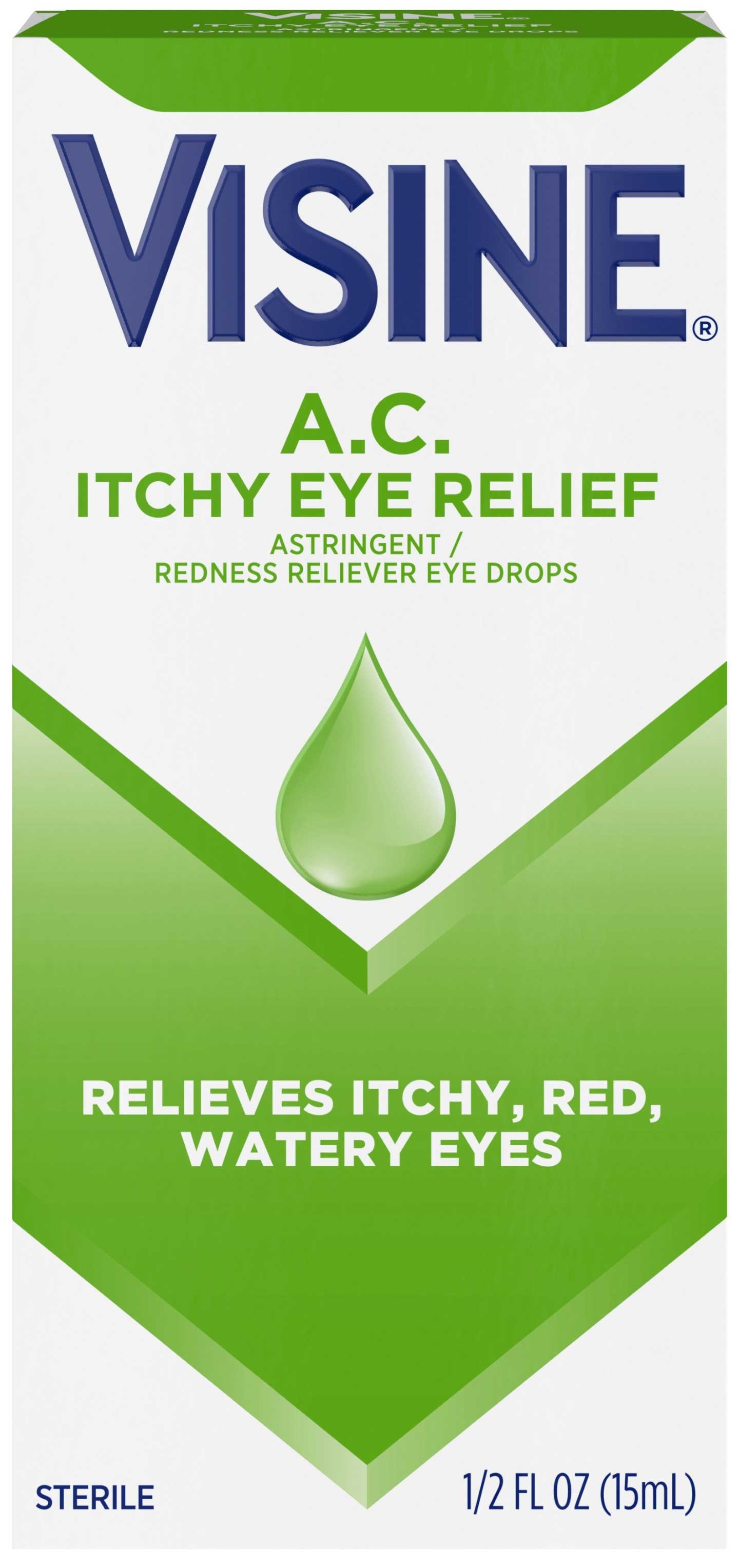 Visine Itchy Eye Relief, 0.5 Fluid Ounce -- 36 per case