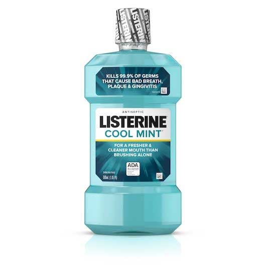 Listerine Cool Mint Antiseptic Mouthwash, 16.9 Fluid Ounce -- 6 per case