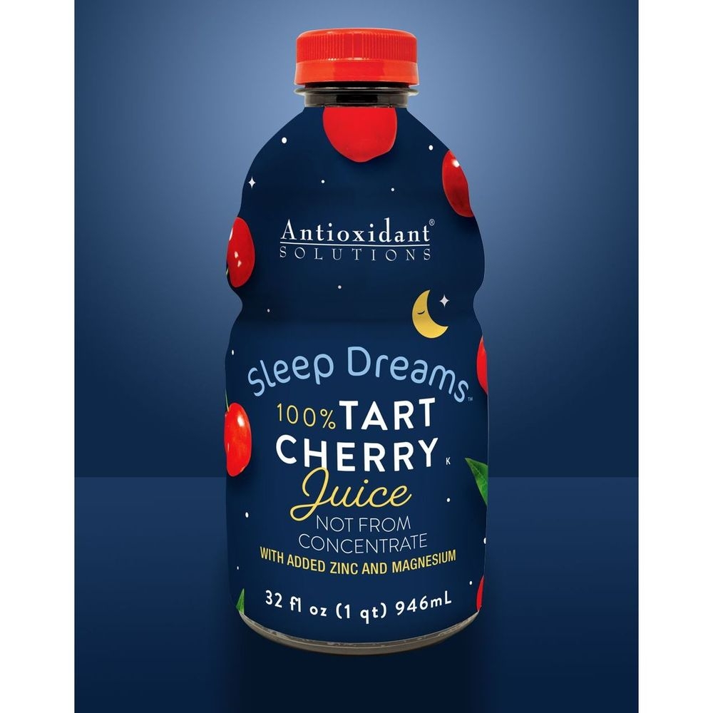 Antioxidant Solutions Sleep Dreams 100 Percent Tart Cherry Juice, 32 Fluid Ounce -- 6 per case