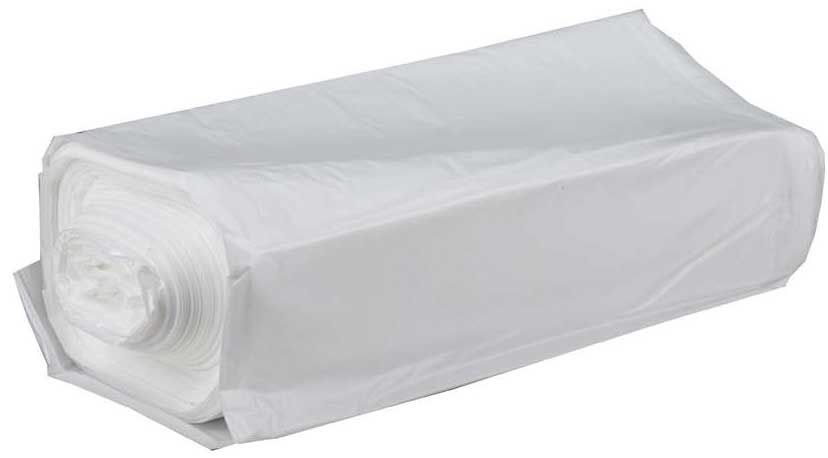 Spectrum Plastics Natural High Density Polyethylene Can Liner, 40 x 48 inch - 25 bags per roll -- 10 rolls per case.