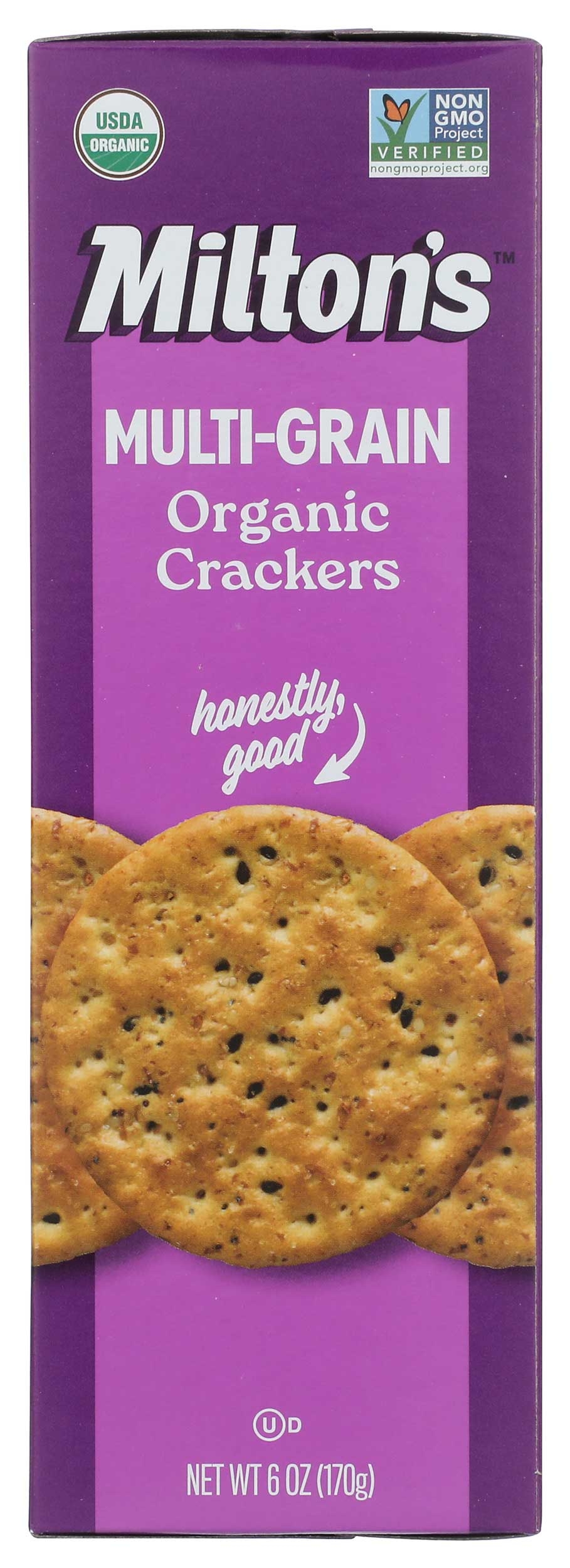 Miltons Organic Multi Grain Crackers, 6 Ounce -- 8 per case