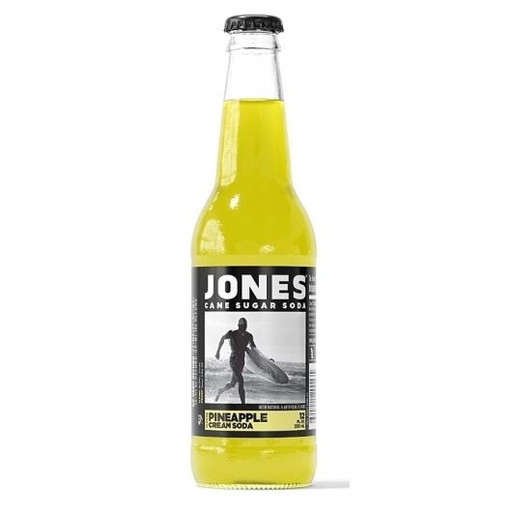 Jones Pineapple Cream Soda, 12 Fluid Ounce -- 12 per case