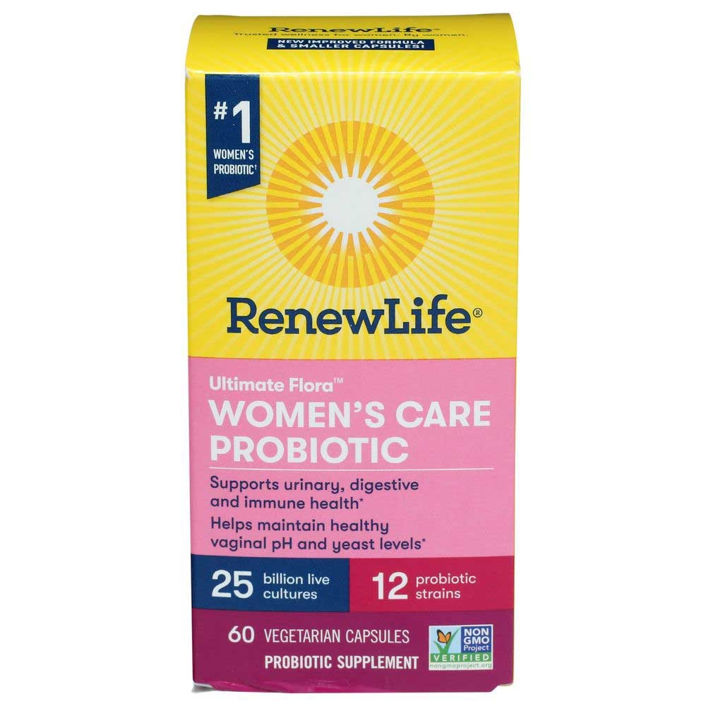 RenewLife Ultimate Flora Womens Care Probiotic Capsules, 60 Vegetarian Capsules