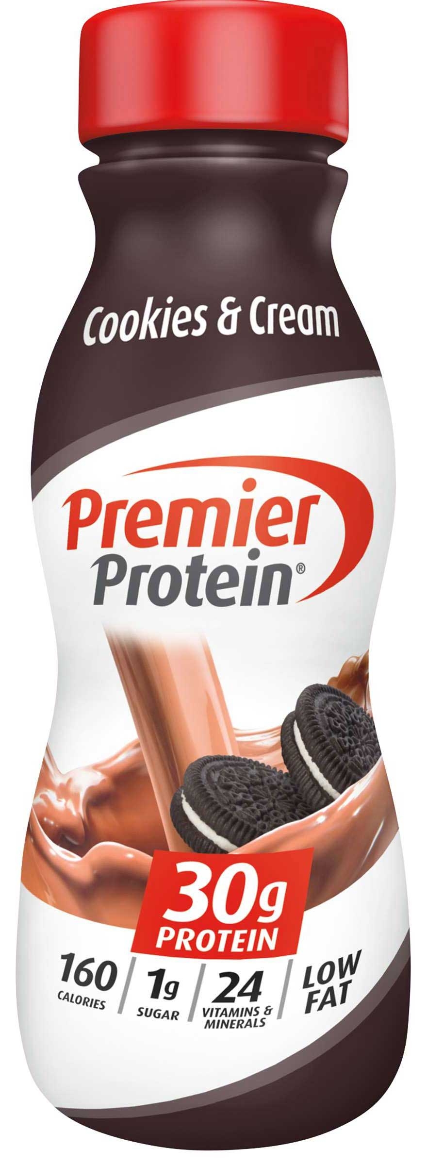 Premier Protein Cookies and Cream Protein Shake, 11.5 Fluid Ounce -- 12 per case