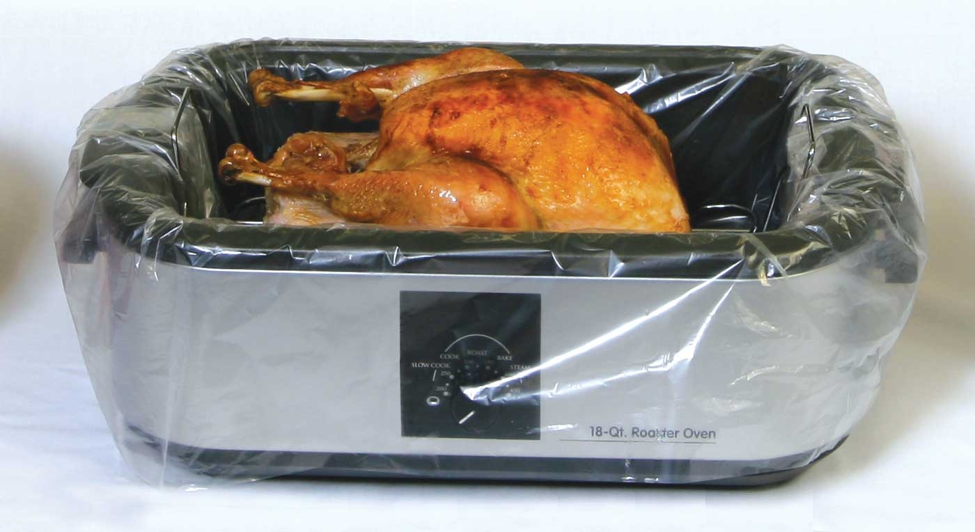 M and Q Packaging Corp PanSaver EZ Clean Master Electric Roaster Liner, 12 x 7 x 9 inch - 2 per pack -- 18 packs per case.