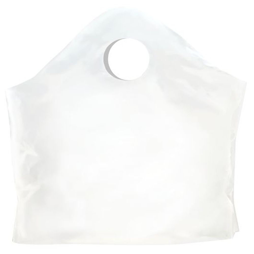 Command Packaging 16 x 16 x 8 inch Stock White Wave Plastic Carry Out Bag, 500 count - 500 per case