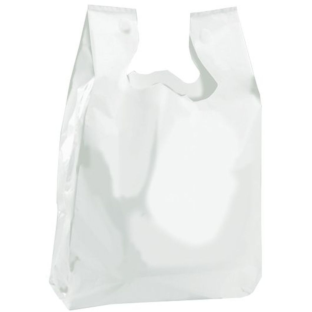 Command Packaging White Carry Out T Shirt Bag, 1000 count