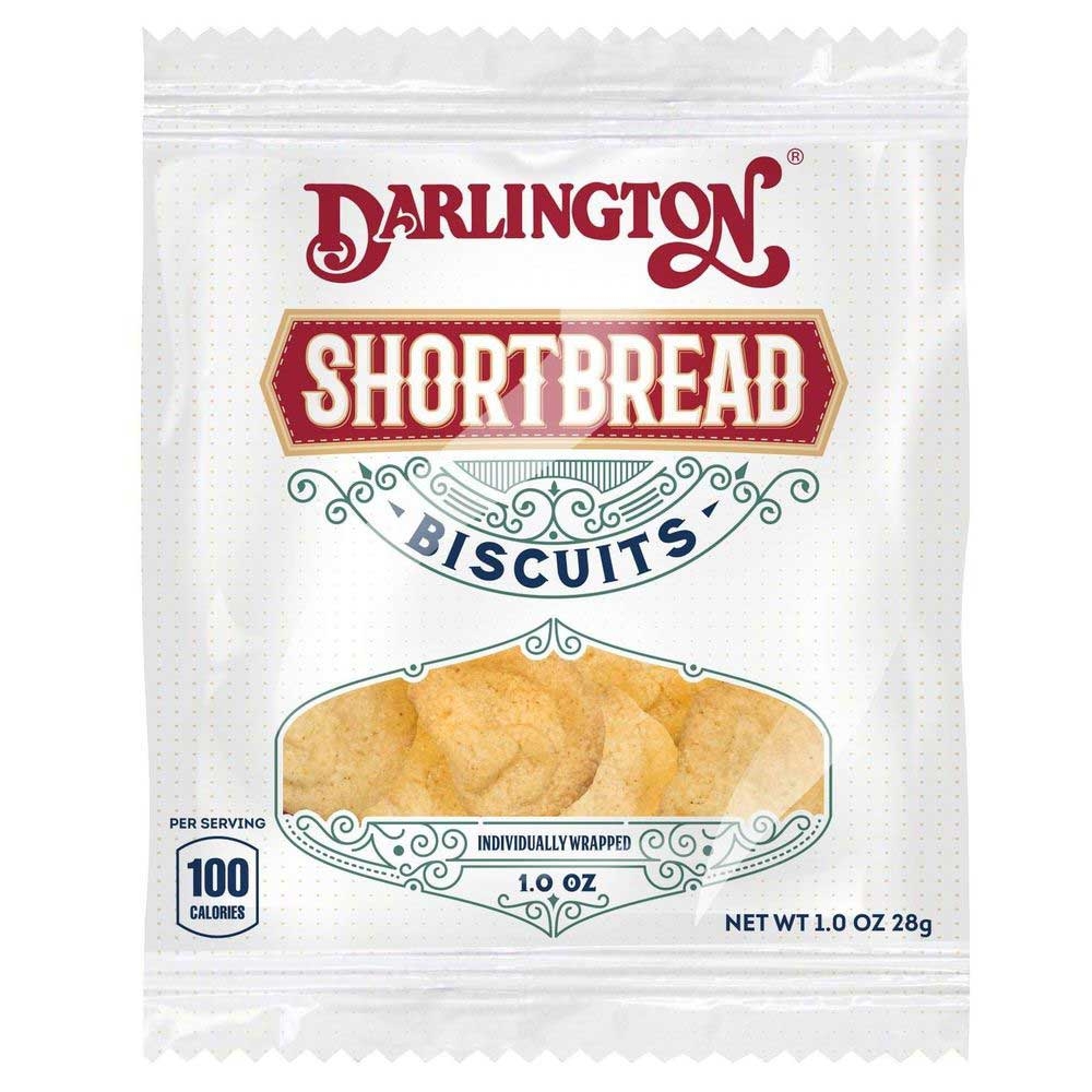 Darlington Individually Wrapped Shortbread Biscuit Bites, 1 Ounce -- 108 per case