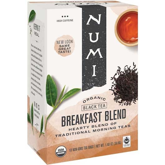 Numi Organic Breakfast Blend Black Tea, 0.09 Pound -- 6 per case.