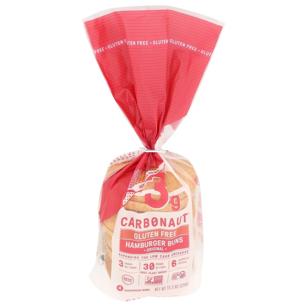 Carbonaut Gluten Free Hamburger Buns, 11.3 Ounce -- 6 per case